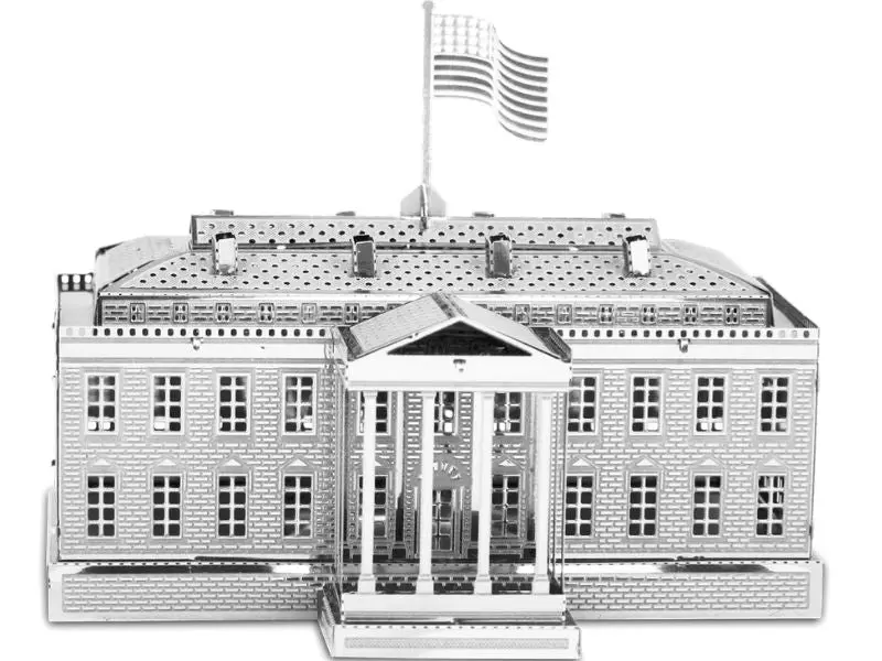 Mms032 - White House 3D Laser Cut Model 2Sheets 2