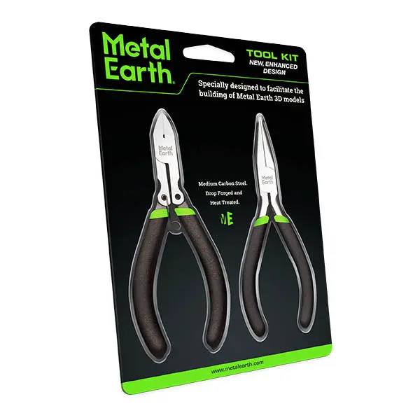 Mmt002 - Tool Kit Clipper And Needle Nose Pliers Metal Earth 2Pc/Set 1