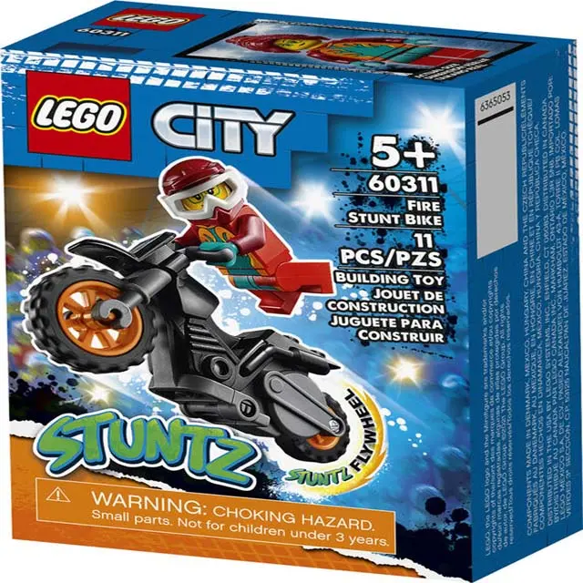 60311 - Fire Stunt Bike - City 11Pc/Set 1