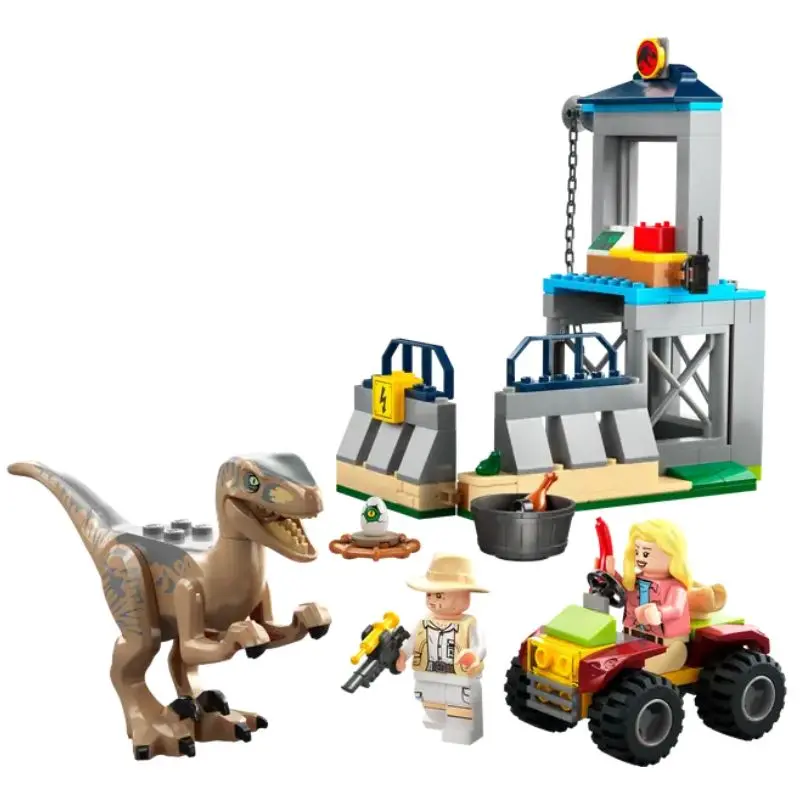 76957 - Velociraptor Escape-Jurassic Par 137 Pcs/Set 2