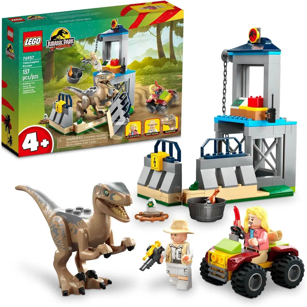 76957 - Velociraptor Escape-Jurassic Par 137 Pcs/Set 1