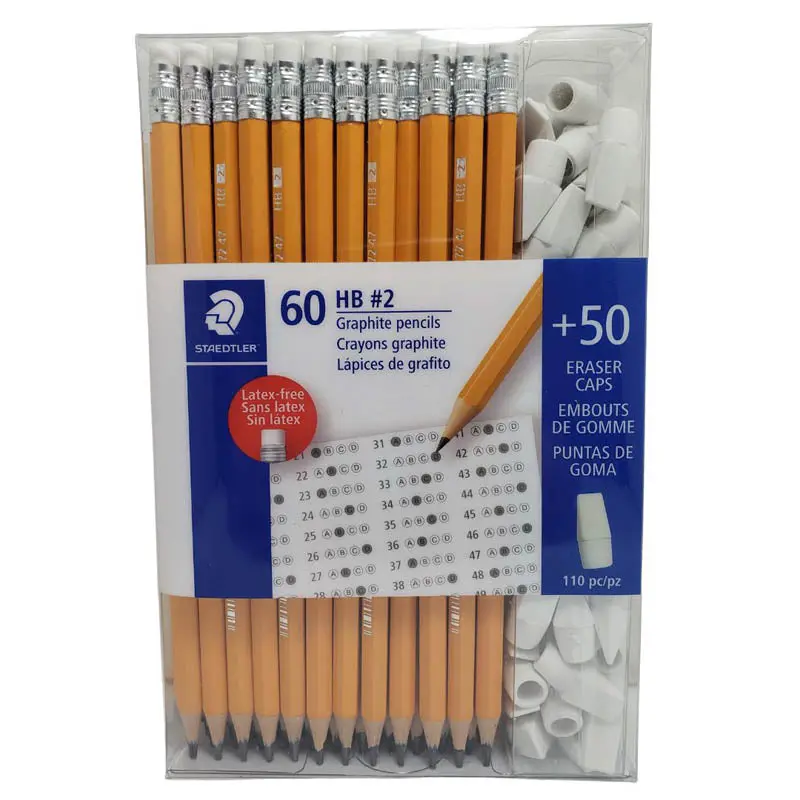 17247Cb60 - Pencil Graphite Hb#2 With Eraser Cap 110Pc/Set 1