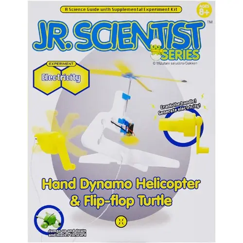 62011 - Hand Dynamo Helicopter And Flip-Flop Turtle Science Kit 1