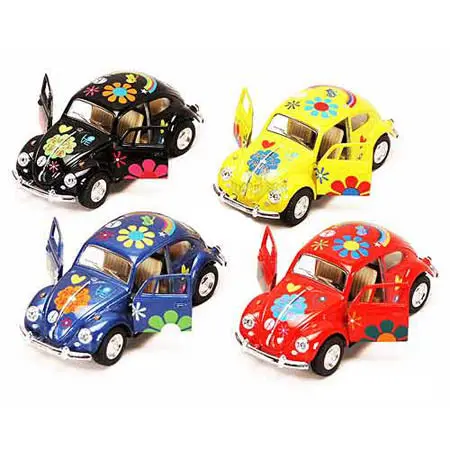 A2dbi163 - Volkswagen Beetle Pull Back Action Assorted Colours 1