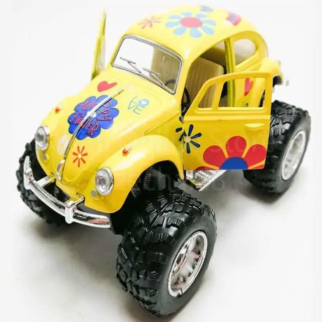 A2dbi 112 - Volkswagen Beetle Pull Back 1:32 Assorted Colors 1