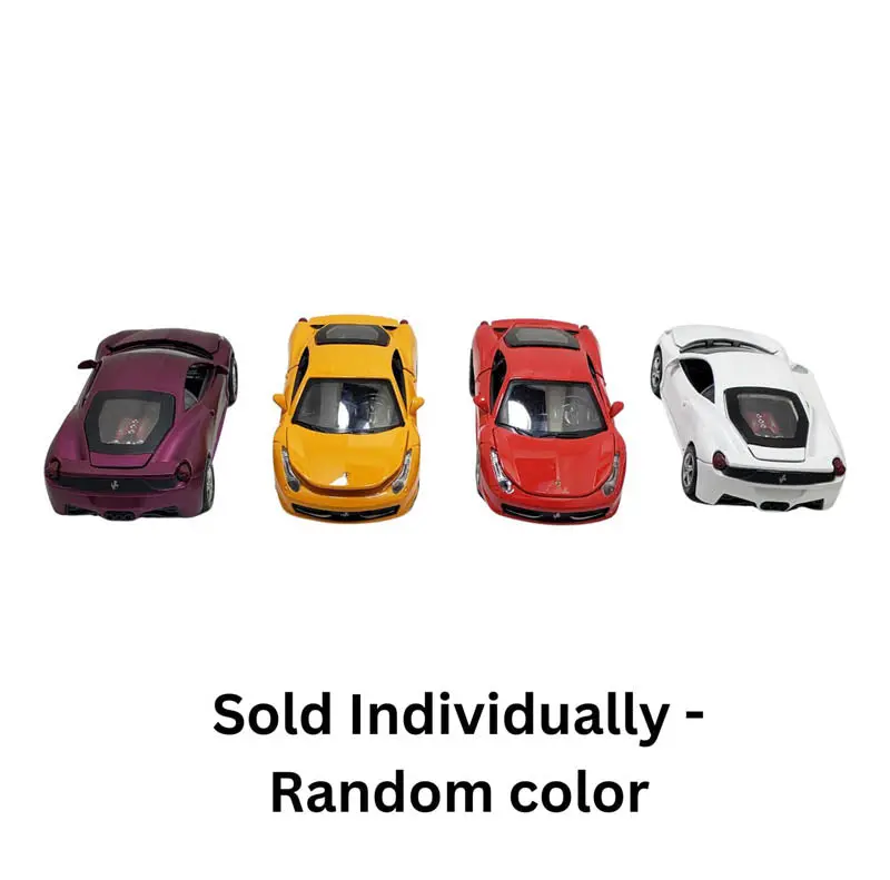 700C - Alloy Car Ferrari Pull Back 1:32 Assorted Colors W/Light And Sound 1