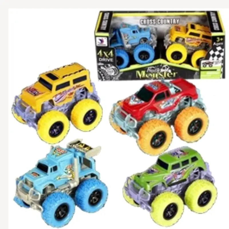 F9vip129 - Monster Trucks Set 2Pcs/Pk Assorted Colors 1