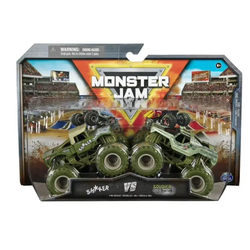 20148543 - Monster Jam Trucks 1:64 Scale Shaker Vs Soldier Fourtune 2Pack 1