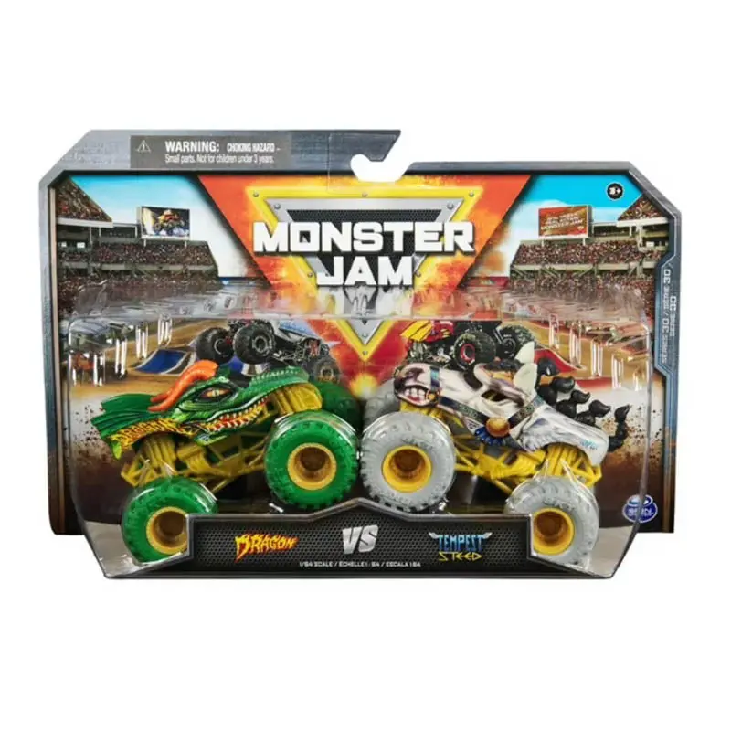 20148545 - Monster Jam Trucks 1:64 Scale Dragon Vs Tempest Steed 2Pack 1