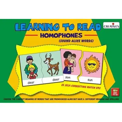 917 - Learning To Read Homophones Sound Alike Words 1