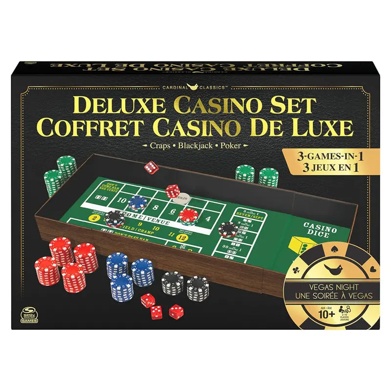 6062266 - Casino Set Deluxe 3 Games In 1 Craps Blackjack Poker 1