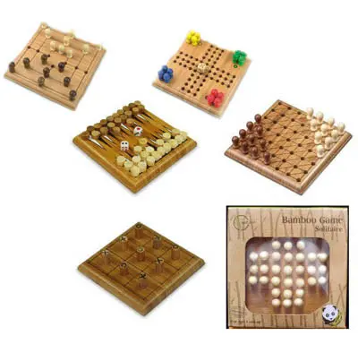 Mt6943 - Pocket Bamboo Game Set 6 Games Assortment 1