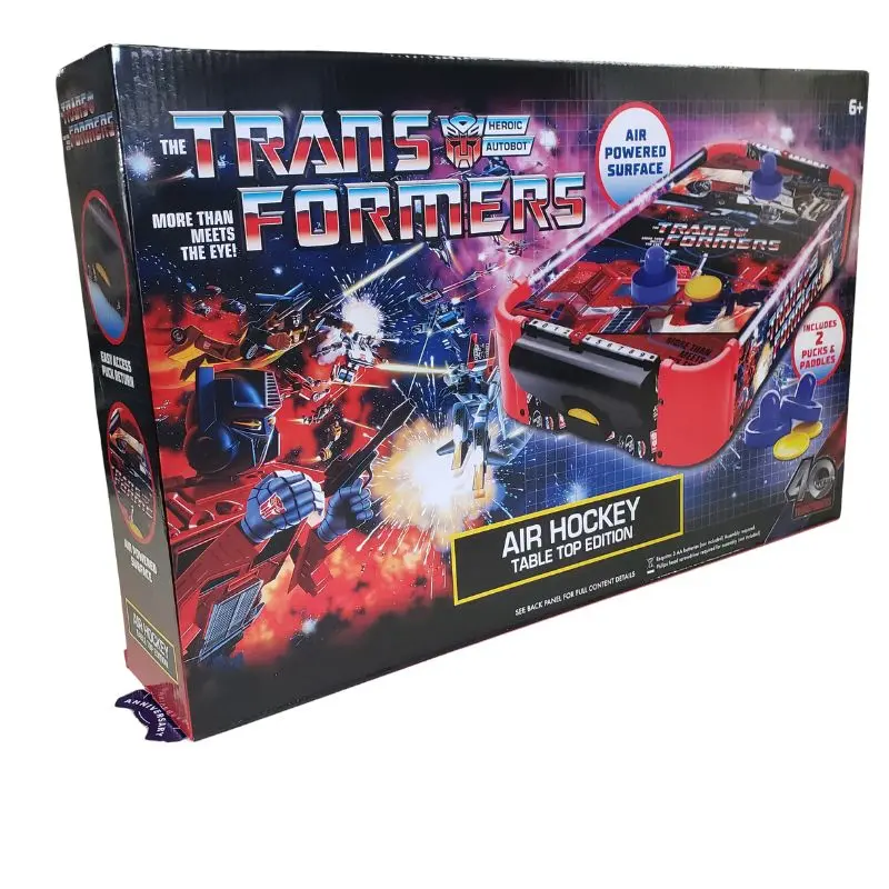 Tf8521-01 - Transformers Air Hockey Table Top Includes 2 Pucks And Paddles 1