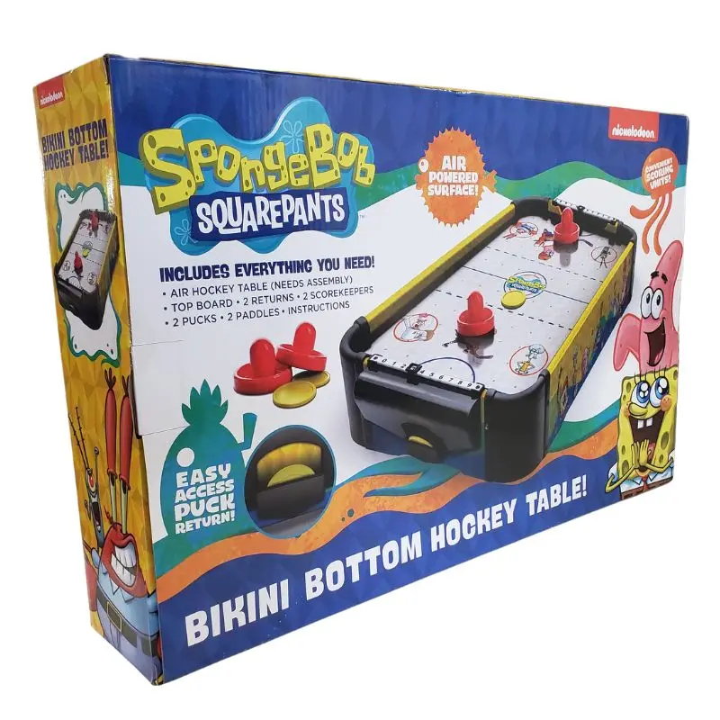 Sb8521-01 - Air Hockey Spongebob Bikini Bottom Table Air Powered Surface 1