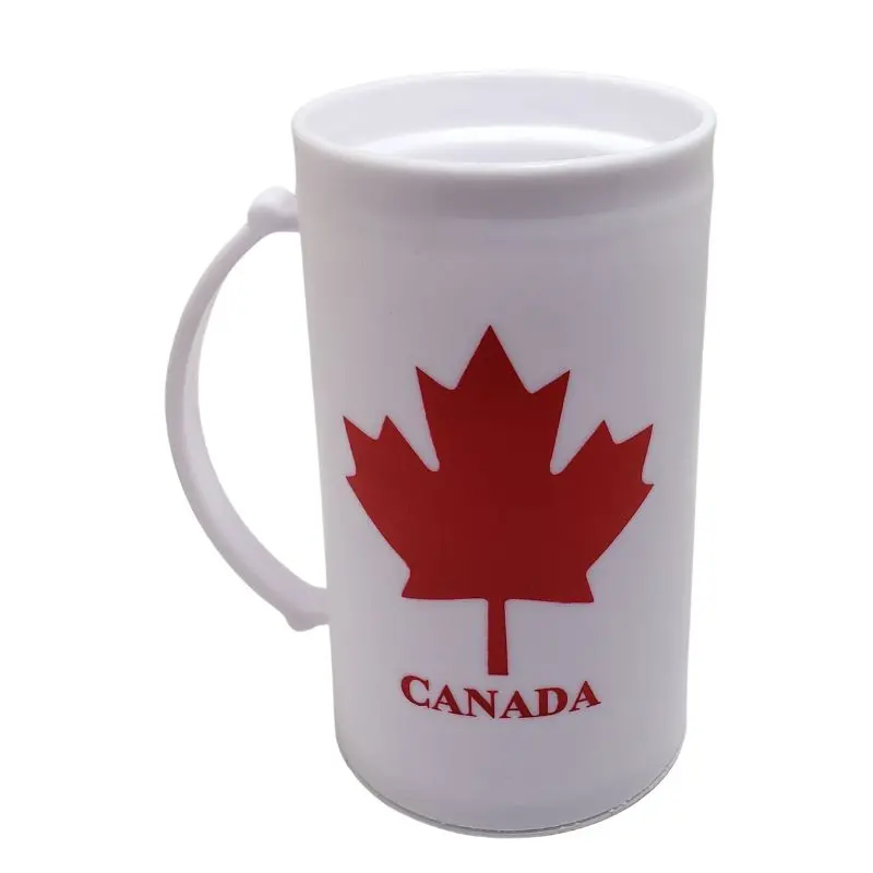 62007 - Canada Souvenir Mug 16Oz Frosty Assorted Colors Red/White 1