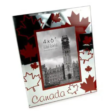 00290 - Canada Souvenir Photo Frame 4X6in Red Maple Leaf 1