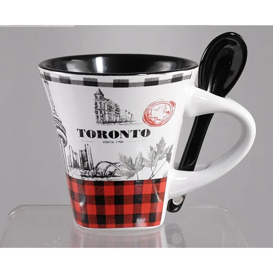 02-0123 - Toronto Souvenir Mini Cup 4Oz With Spoon In A Box 1