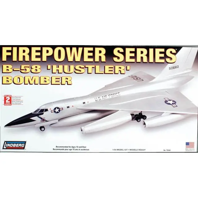 70540 - Hustler Bomber B-58 1/64 Scale Model Kit 1