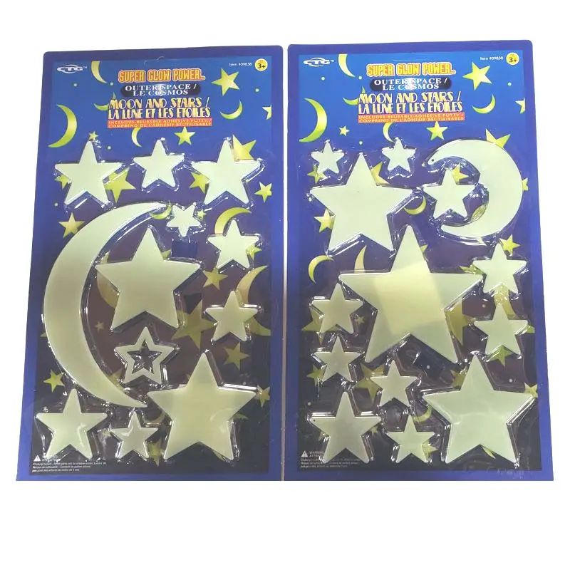 09838 - Glow Moon/Star Set 12-14Pcs Assorted 1