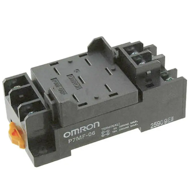 P7mf-06 - Relay Socket 6P Sqr Screw 15A 250Vac Din/Chmt For Omron Mks1x 1
