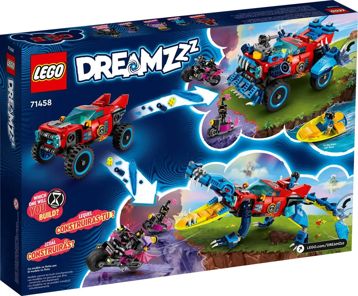 71458 - Crocodile Car Lego Dreamzz 494Pcs/Pack 2