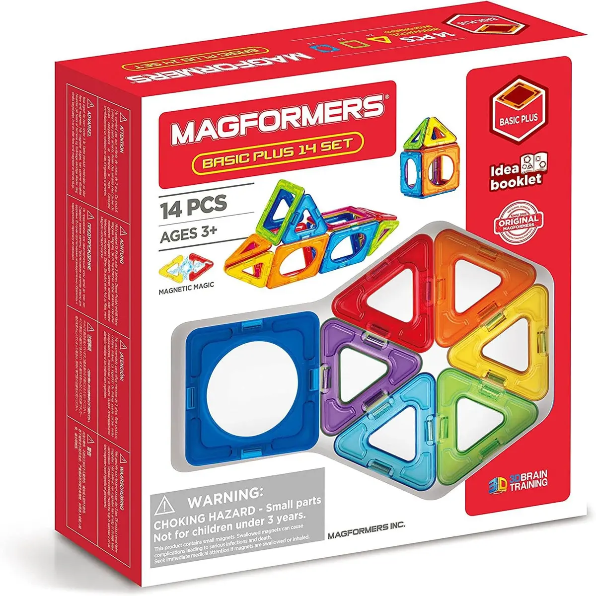 715013 - Magformers Magnetic Builders 14Pcs  8 Triangles And 6 Squares 1