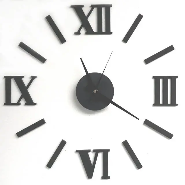 122097 - Clock Wall Roman Diy Black 20In Requires 1 Aa Battery 1