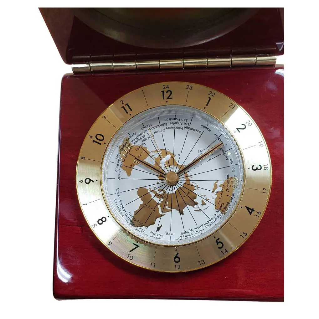 0007252 - Clock Desk-Rosewood 1