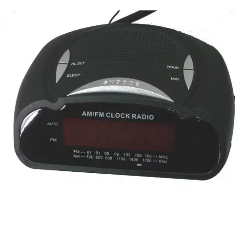 Ra-42885 - Clock Alarm Radio Am/Fm Digital Black With Sleep Timer 1