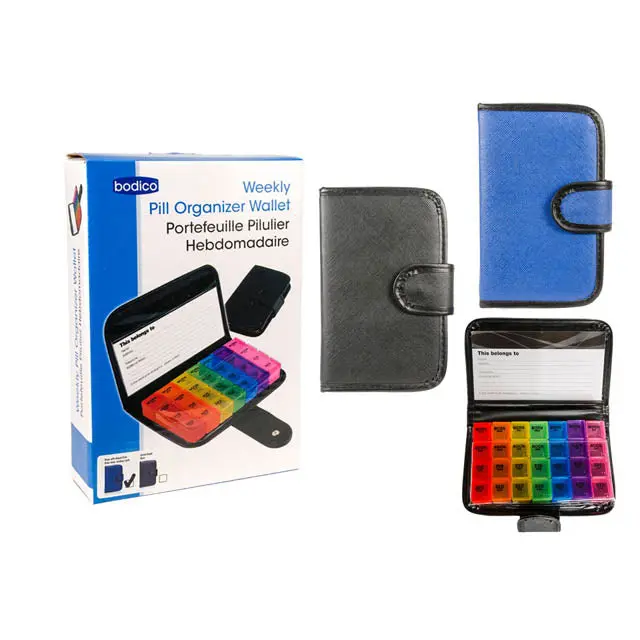 74011 - Pill Organizer Weekly Wallet 1