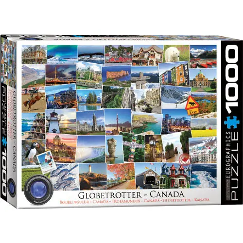 6000-0780 - Puzzle Globetrotter Canada Jigsaw 19.25 X 26.62In 1