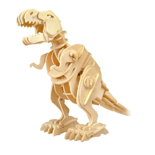 D210 - Walking T-Rex Dinobots Sound Control Kit Wooden Puzzle 1