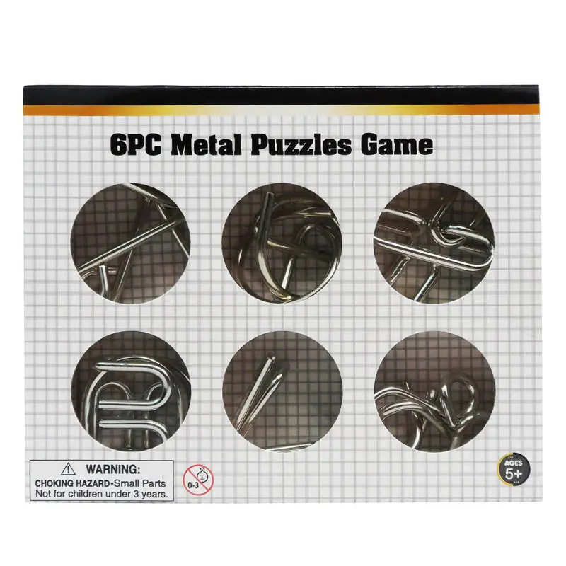 2471 - Metal Puzzles Game 6Pcs 1
