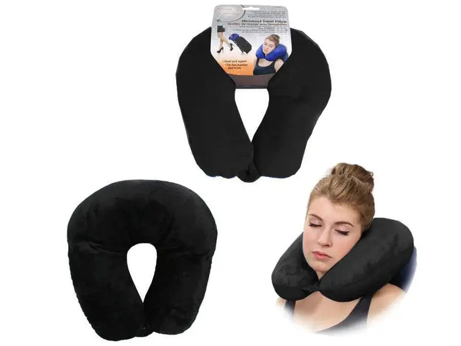 78084 - Travel Pillow Microbead Black 1