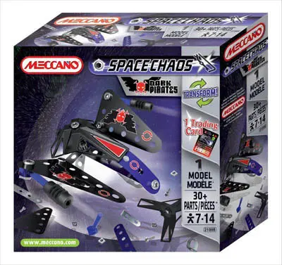 802100B - Meccano Spacechaos-Dark Pirates Drone Ship 30 Parts 1 Model 1