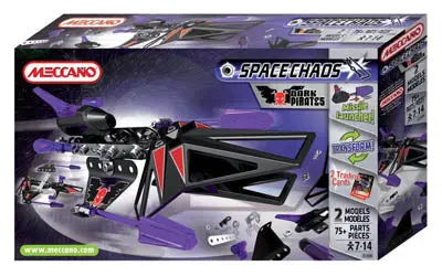 804100B - Meccano Spacechaos-Dark Pirates Bombers 75 Parts 2 Models 1