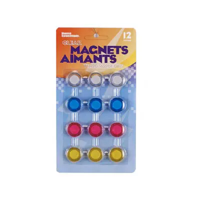 81129 - Magnet Coin Dia 20Mm Transparent  (12 Pcs/Pkg) 1