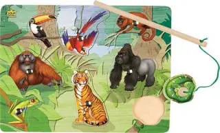 82852 - Puzzle Magnetic Rainforest Pickup Pcs With Magnetic Wand 1