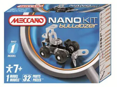 830490E - Meccano Nano Kits-Bulldozer 1 Model 32 Parts 1