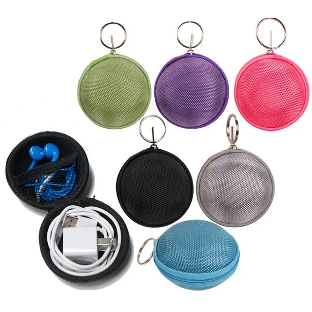 86731 - Earphones/Cables Zipper Pouch Assorted Colors 1