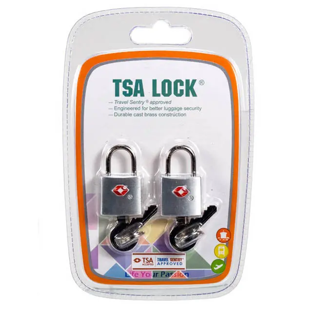 89589 - Luggage Lock Brass Tsa Approved  (2 Pcs/Pkg) 1