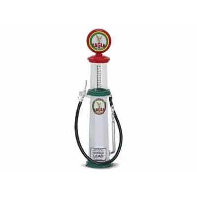 98612 - Gas Pump Cylinder Road Legends 1:18 Eagle White 1