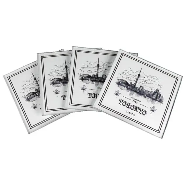 993 - Toronto Glass Coaster  (4 Pcs/Pkg) 1