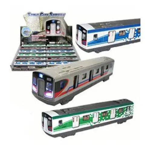 A2dbi132 - Sonic City Subway Die Cast 8Inch Pull Back Action And Sounds 1