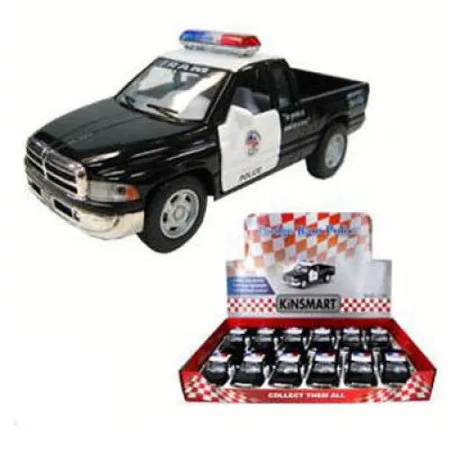 A2dbi141 - Police Dodge Ram Die Cast 5 Inch Pull Back And Go Action 1