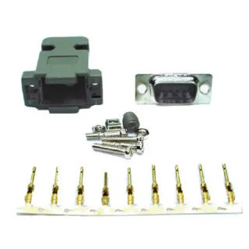 Z-6505 - Db9m Crimp W/Plastic Hood Grey And Pins 1