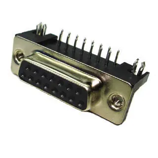 622-015-260-042 - Db15f Pcra Plastic Short Foot W/Met Lip 1
