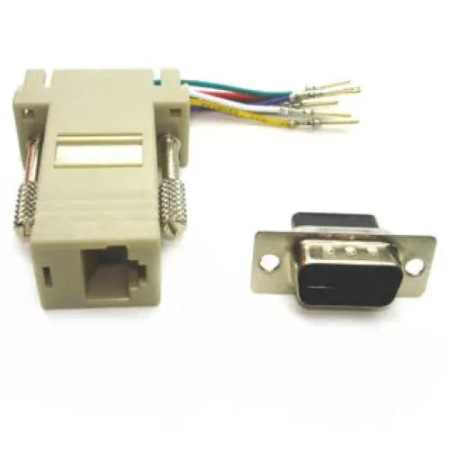 8013 - Modular Adapter Db9m/Rj45 8P8c Grey Keyed 1