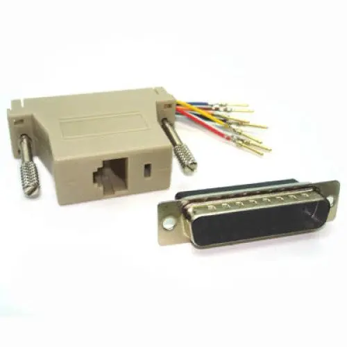 Add-1778A - Modular Adapter Db25m/Rj45 8P8c Assorted Color 1