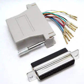 Add-1847-1 - Modular Adapter Db25f/Rj12 6P6c Blue 1